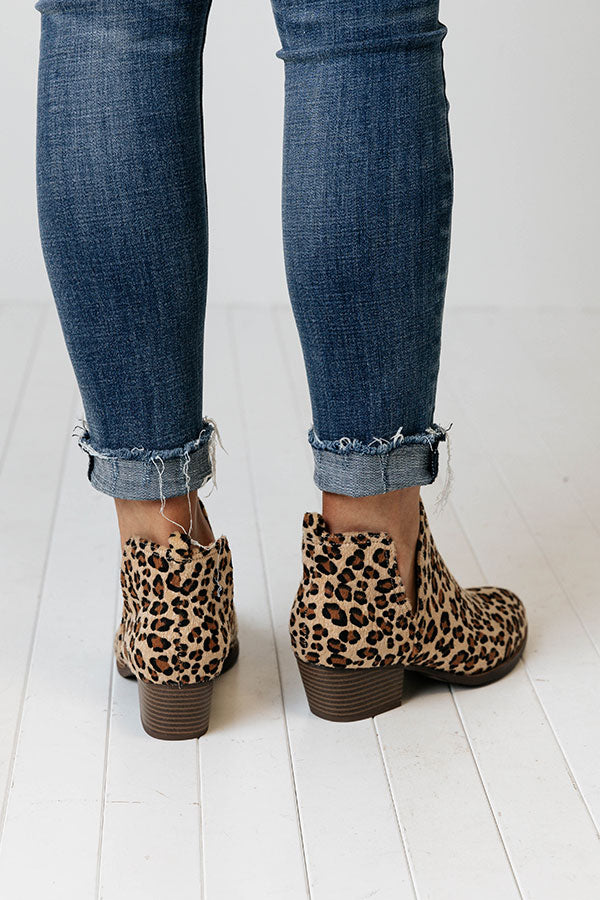 Cherish Leopard Bootie-Beginning Fashion