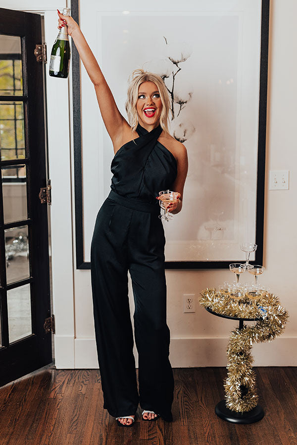 Deeply Loved Satin Jumpsuit-Beginning Fashion