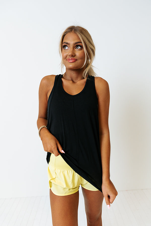 Back At It Again Shift Tank In Black-Beginning Fashion