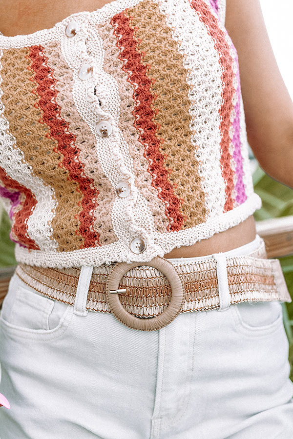 Beach Hustle Woven Belt-Beginning Fashion