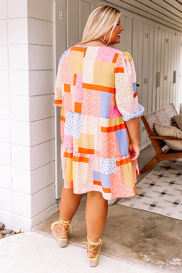 Calling Your Name Shift Dress Curves-Beginning Fashion