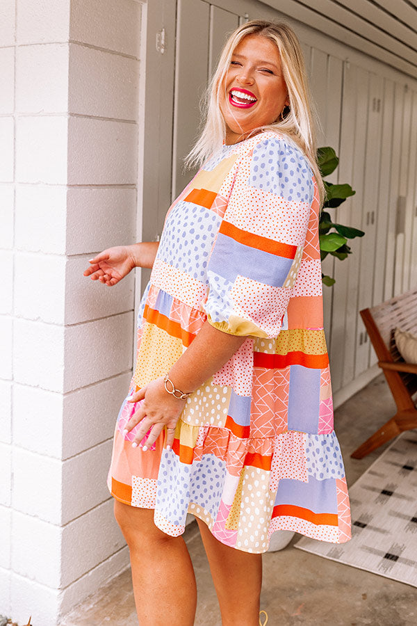 Calling Your Name Shift Dress Curves-Beginning Fashion