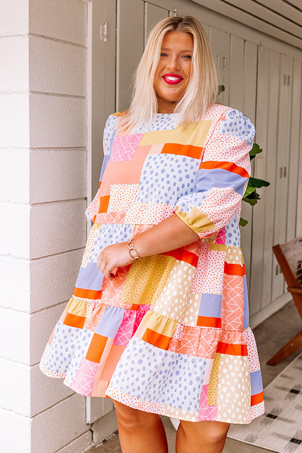 Calling Your Name Shift Dress Curves-Beginning Fashion