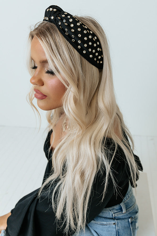 Cliffhanger Headband In Black-Beginning Fashion