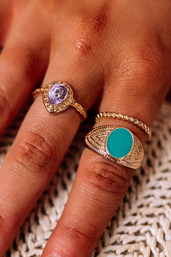 Cali Weekend Ring Set-Beginning Fashion