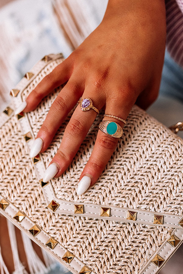 Cali Weekend Ring Set-Beginning Fashion