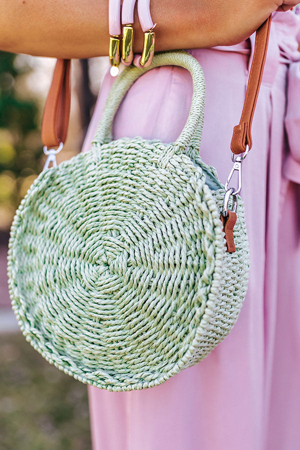 Complete Awe Woven Crossbody In Pear-Beginning Fashion