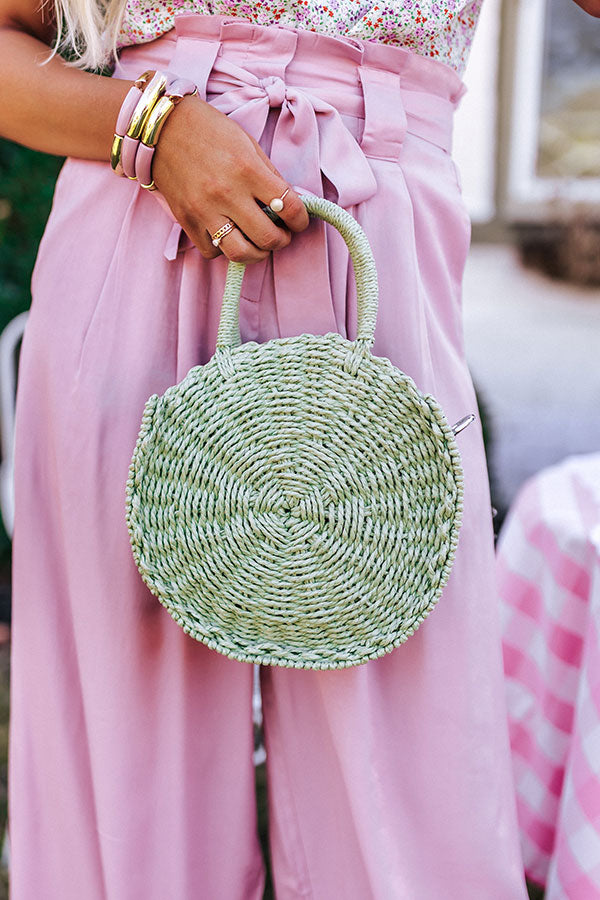 Complete Awe Woven Crossbody In Pear-Beginning Fashion