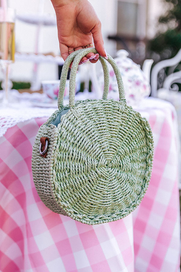 Complete Awe Woven Crossbody In Pear-Beginning Fashion