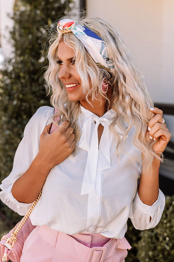 Happy Vibes Scarf In Ivory-Beginning Fashion