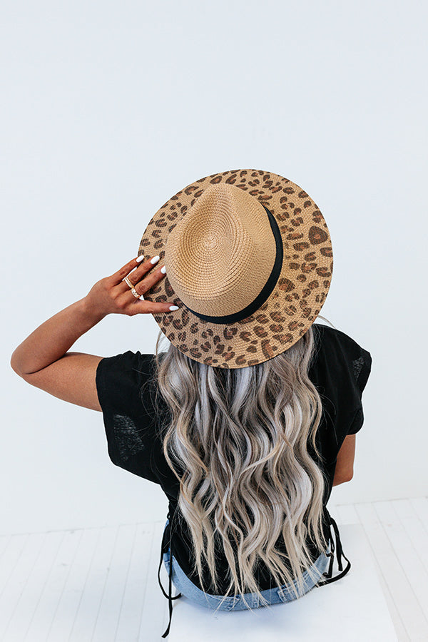 Arizona Sunset Raffia Fedora In Tan-Beginning Fashion