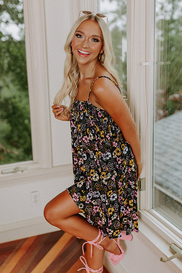 Brunching With Besties Floral Shift Dress-Beginning Fashion