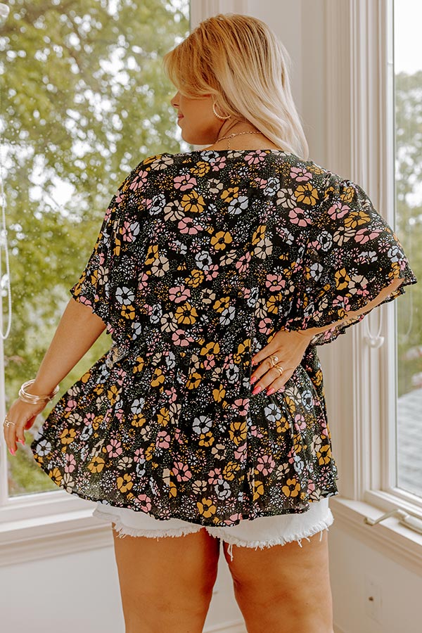 Brunching With Besties Babydoll Top Curves-Beginning Fashion