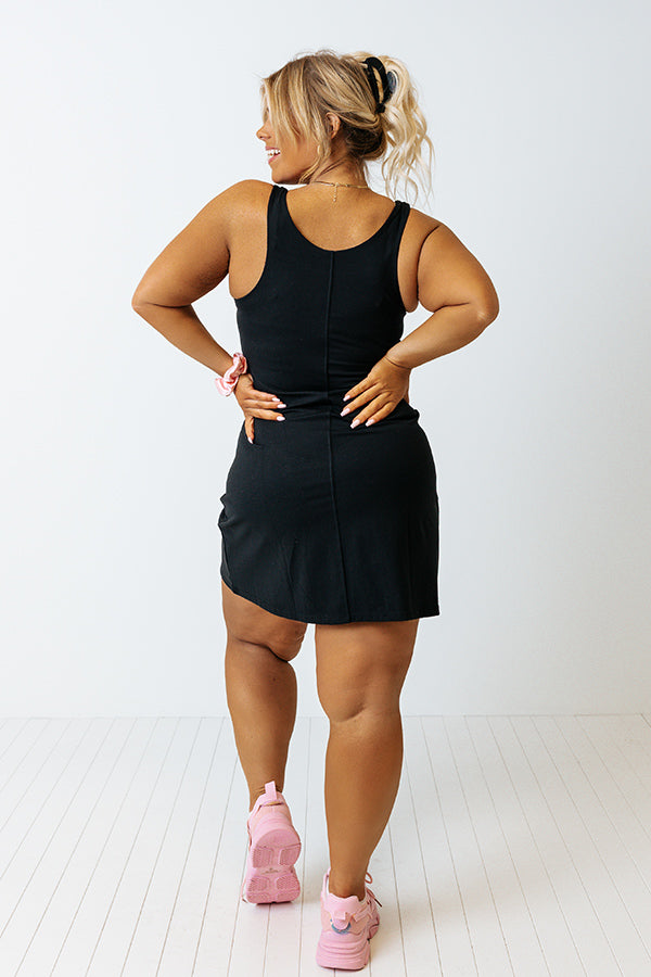 Back At It Again Athletic Dress Curves-Beginning Fashion