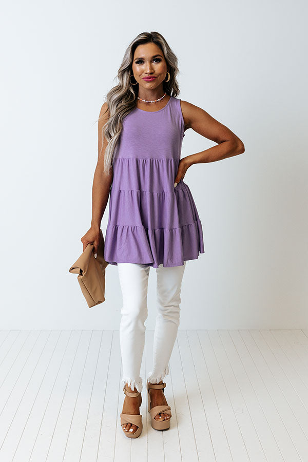 Calling Your Name Shift Top In Lavender-Beginning Fashion