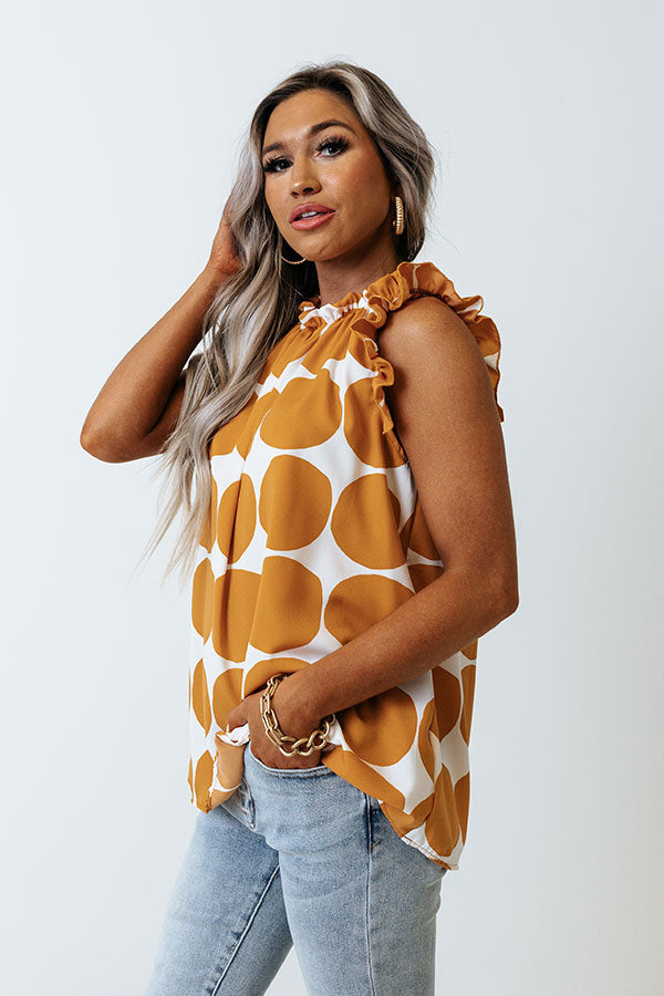 Brunch And Go Shift Top In Camel-Beginning Fashion