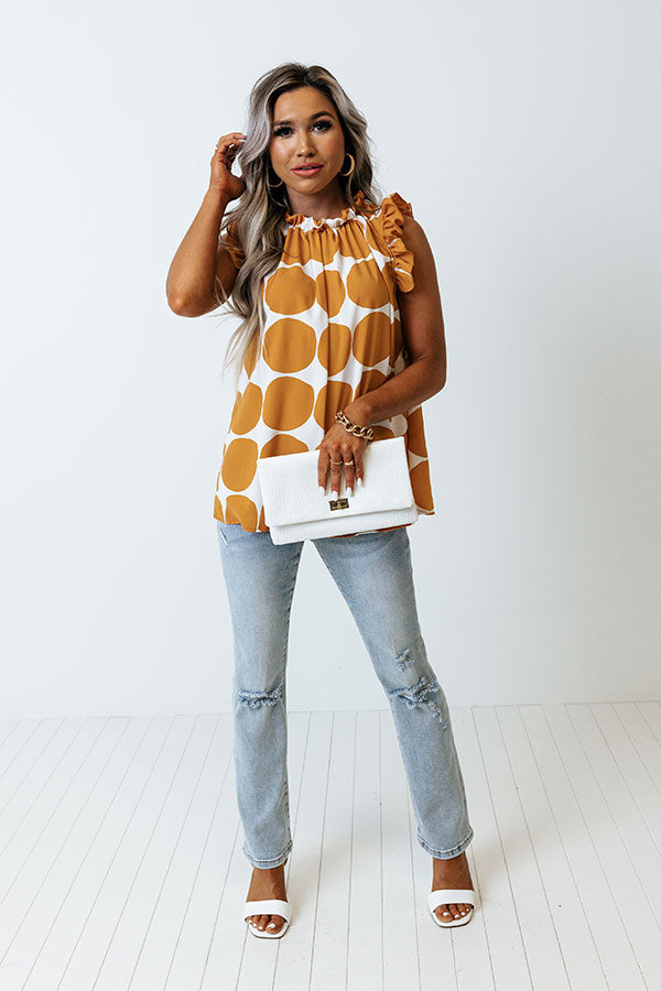 Brunch And Go Shift Top In Camel-Beginning Fashion