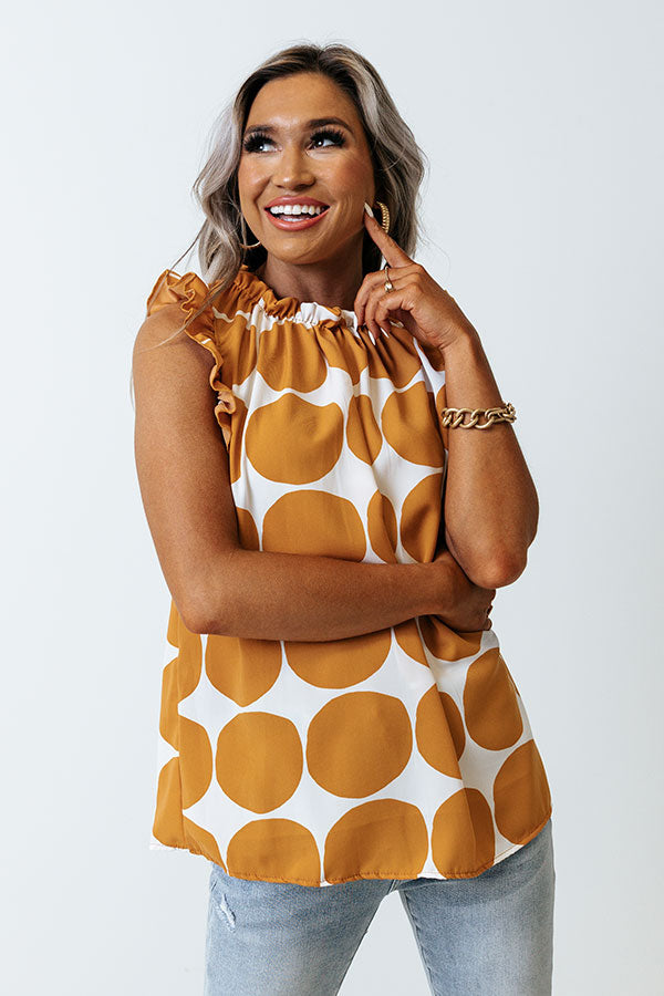 Brunch And Go Shift Top In Camel-Beginning Fashion