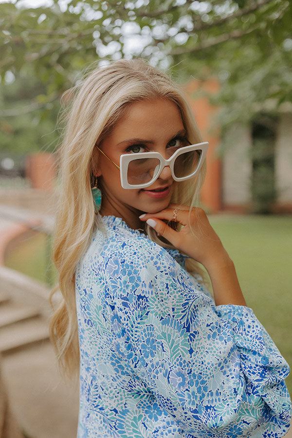 Drawn To The Beach Sunnies In Ivory-Beginning Fashion