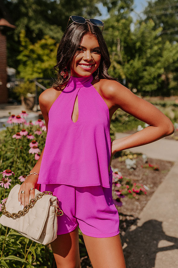 Dare To Indulge Romper In Orchid-Beginning Fashion