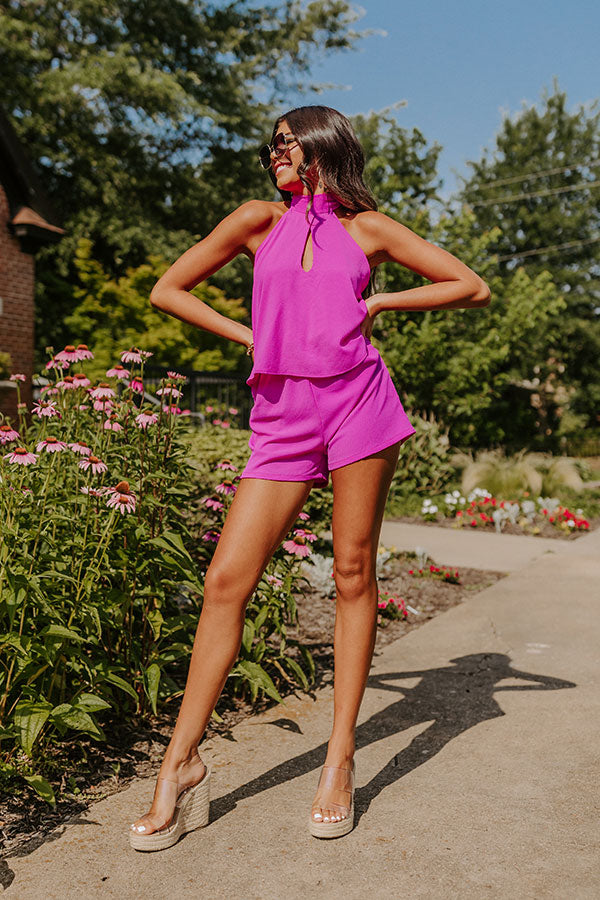 Dare To Indulge Romper In Orchid-Beginning Fashion