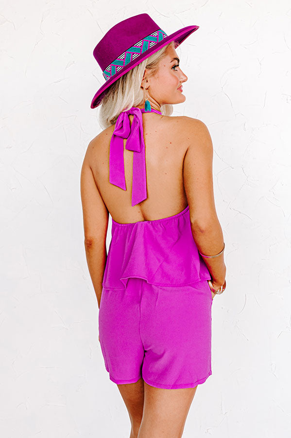 Dare To Indulge Romper In Orchid-Beginning Fashion