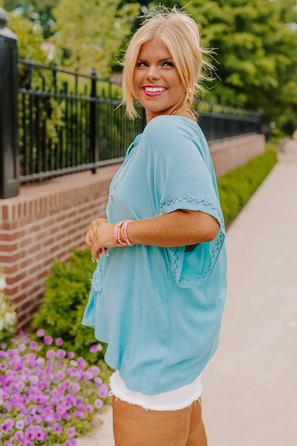 Closest To Me Embroidered Shift Top Curves-Beginning Fashion