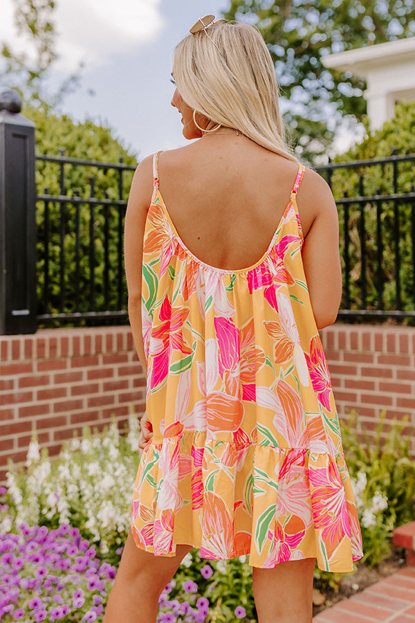 Beach Tripping Floral Shift Dress-Beginning Fashion