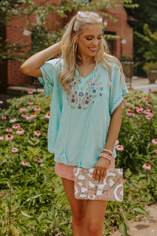 Closest To Me Embroidered Shift Top-Beginning Fashion