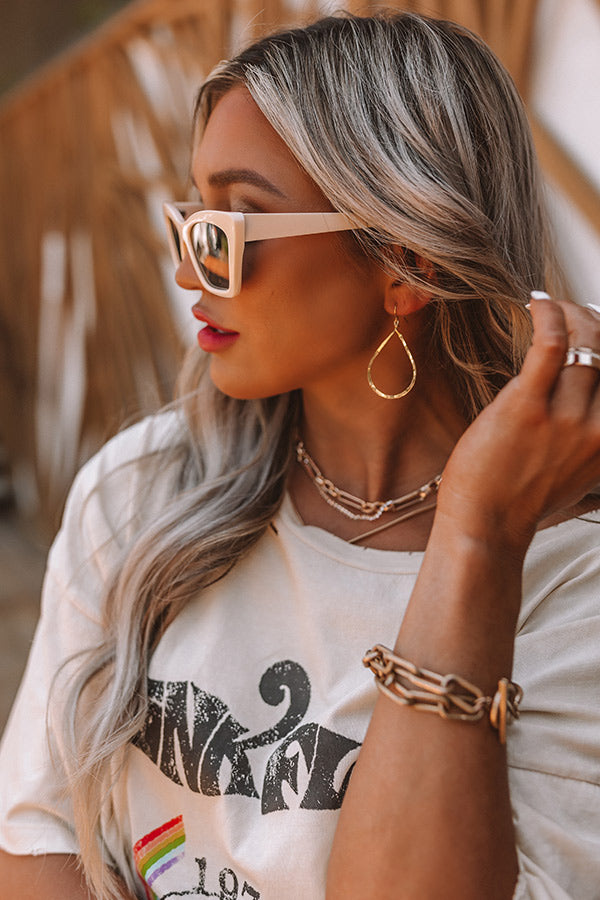 Beach Tripping Sunnies In Cream-Beginning Fashion