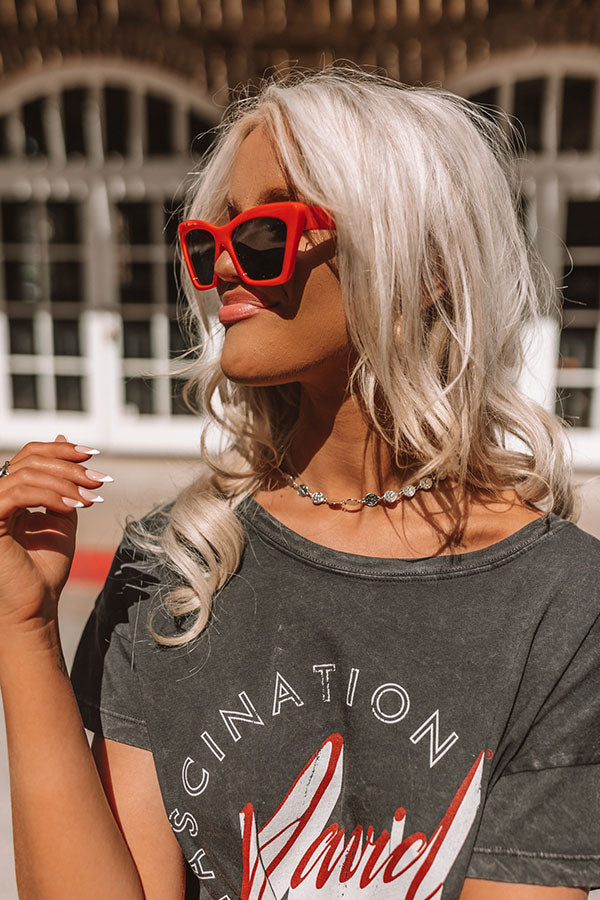 Beach Tripping Sunnies In Red-Beginning Fashion
