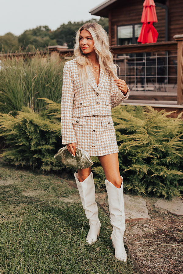 Call Me Chic Houndstooth Skort-Beginning Fashion