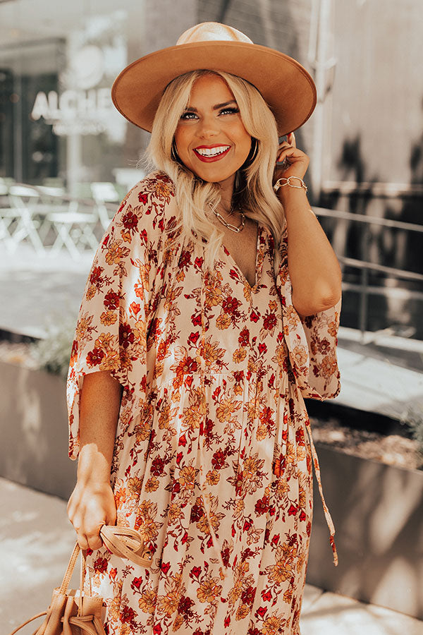 Backstage Beauty Maxi in Peach Curves-Beginning Fashion
