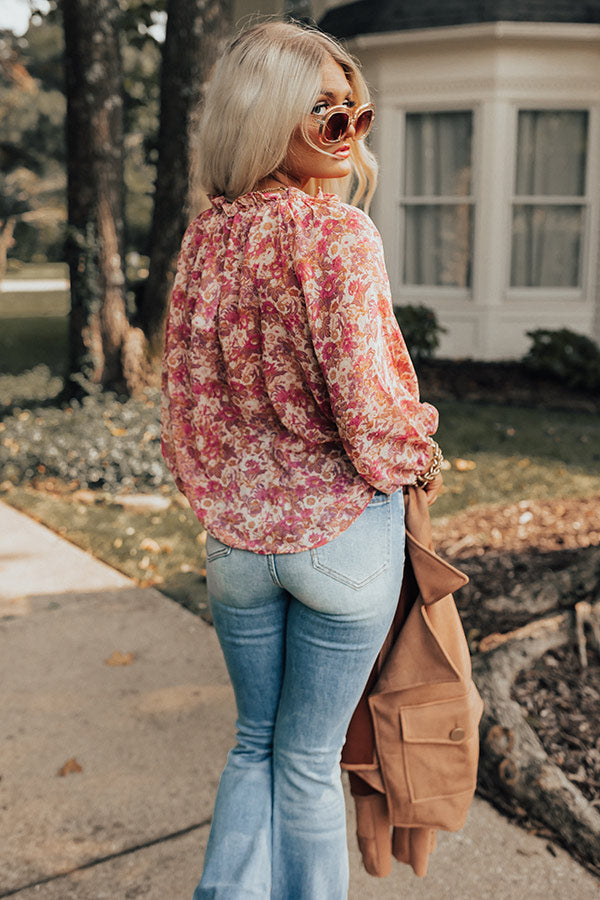 Blissful Mindset Shift Top-Beginning Fashion