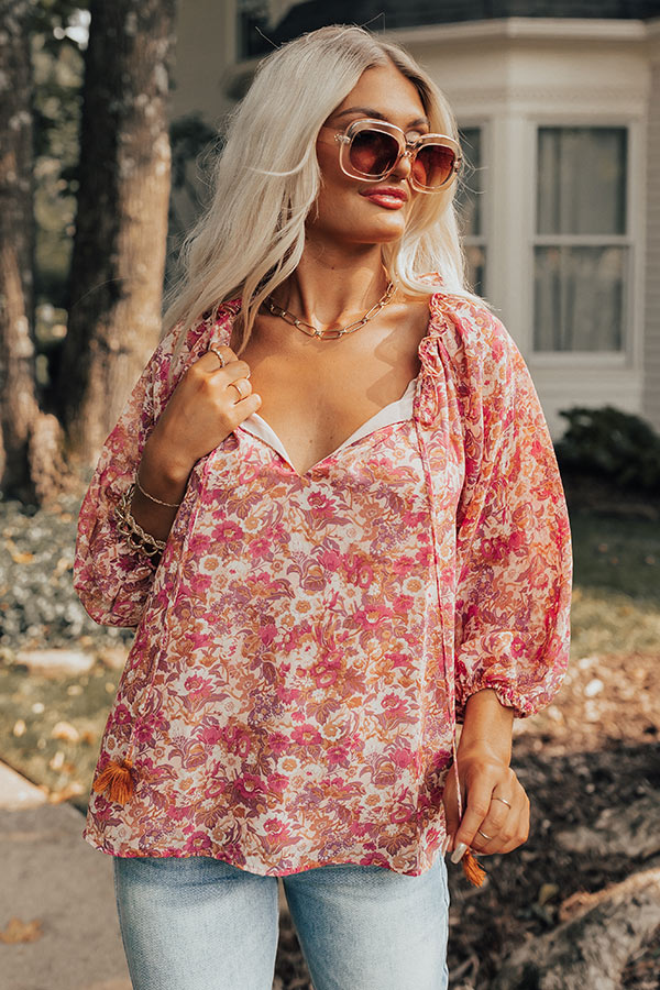 Blissful Mindset Shift Top-Beginning Fashion