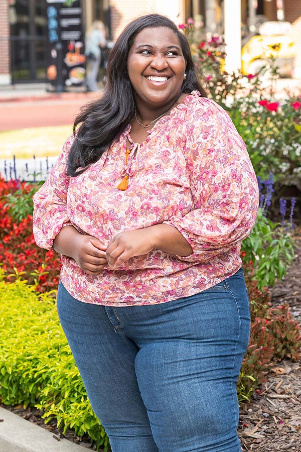 Blissful Mindset Shift Top Curves-Beginning Fashion