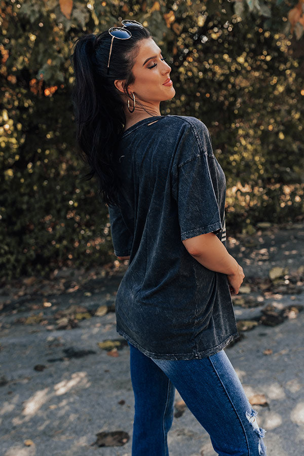 Def Leppard Too Late For Love Distressed Graphic Tee-Beginning Fashion