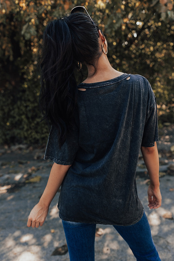 Def Leppard Too Late For Love Distressed Graphic Tee-Beginning Fashion