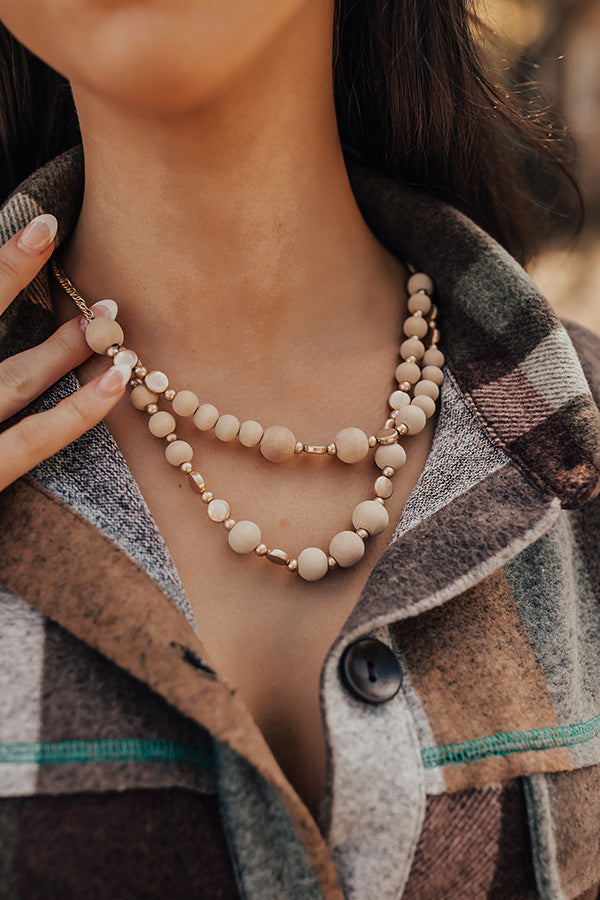 Casual Outing Layered Necklace In Natural-Beginning Fashion
