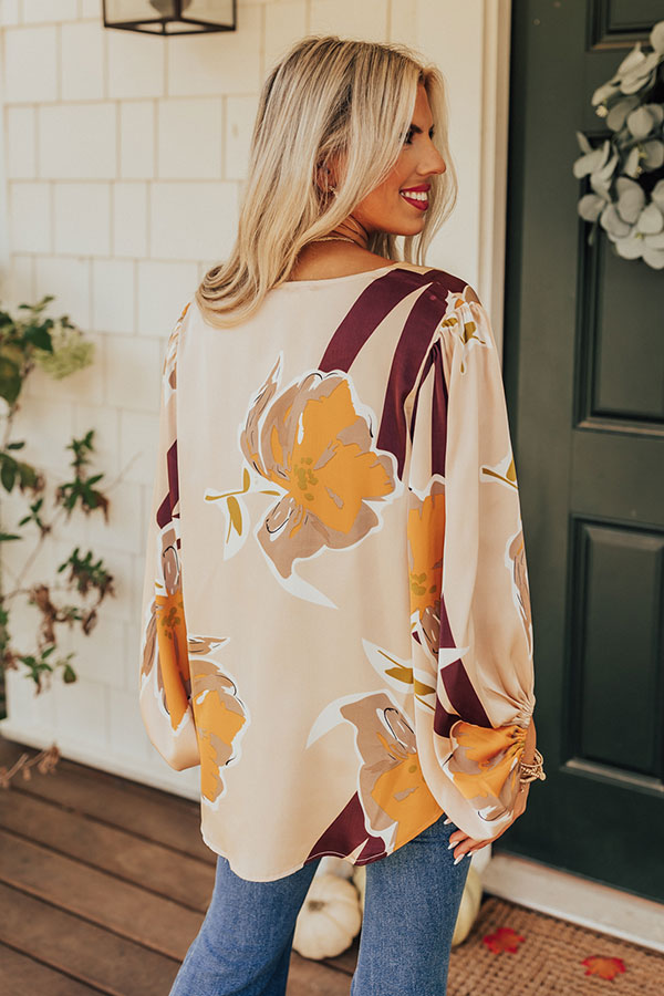 Chardonnay And Candlelight Satin Top-Beginning Fashion