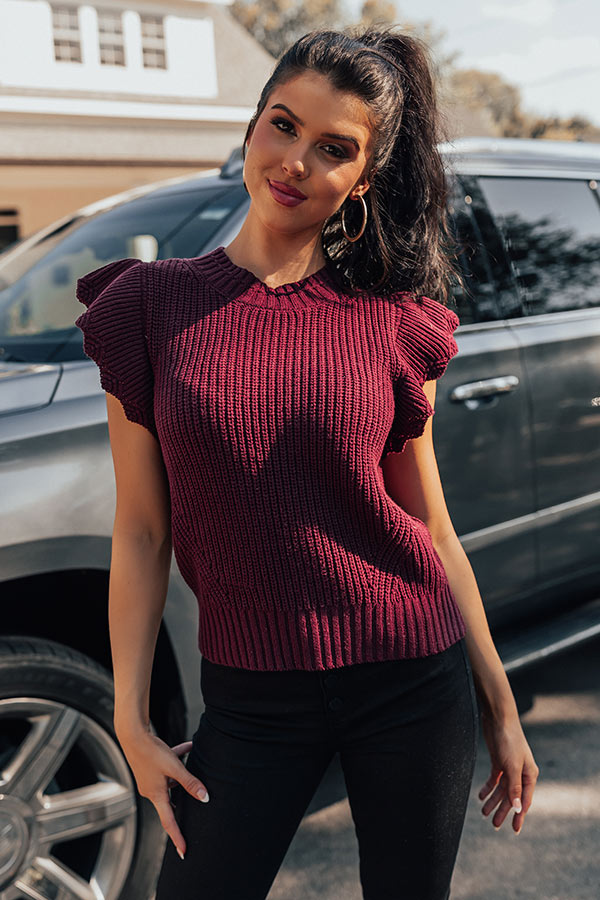 Chardonnay Cuddles Knit Top-Beginning Fashion