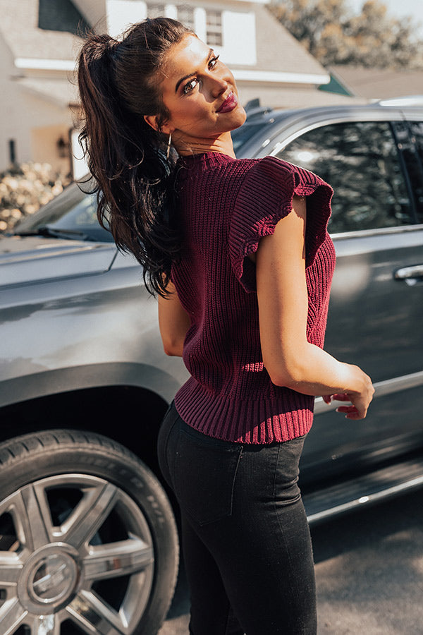 Chardonnay Cuddles Knit Top-Beginning Fashion