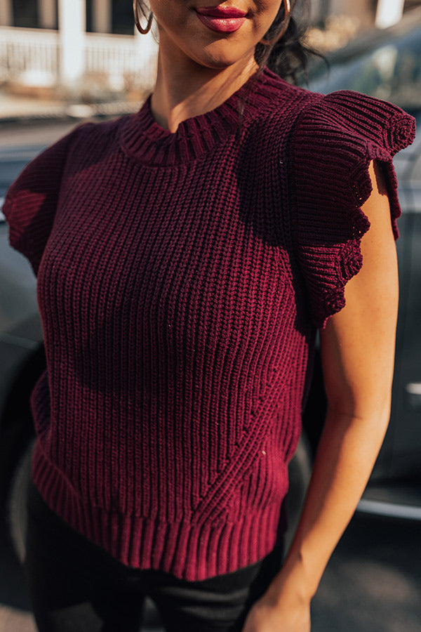 Chardonnay Cuddles Knit Top-Beginning Fashion