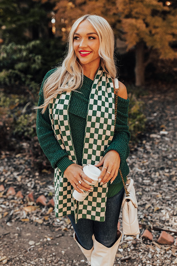 Brisk Evening Checkered Scarf-Beginning Fashion