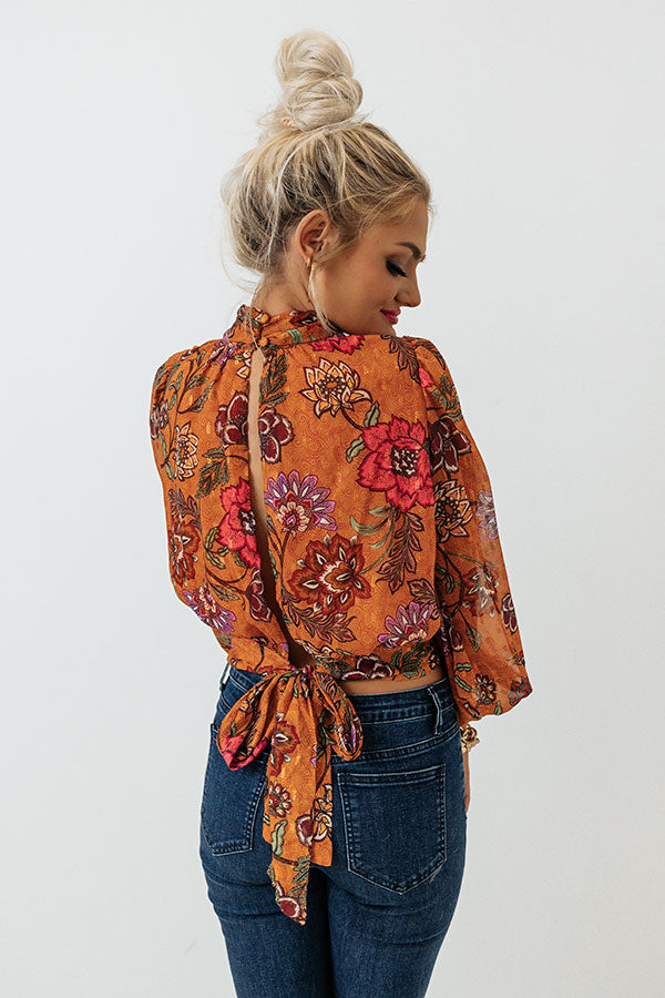 Feeling Sentimental Top In Rust-Beginning Fashion