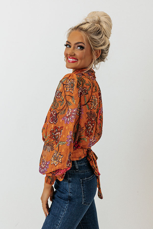 Feeling Sentimental Top In Rust-Beginning Fashion