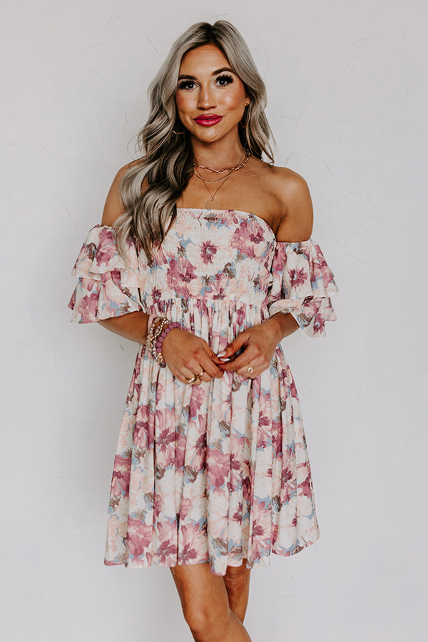 Field of Dreams Smocked Dress-Beginning Fashion