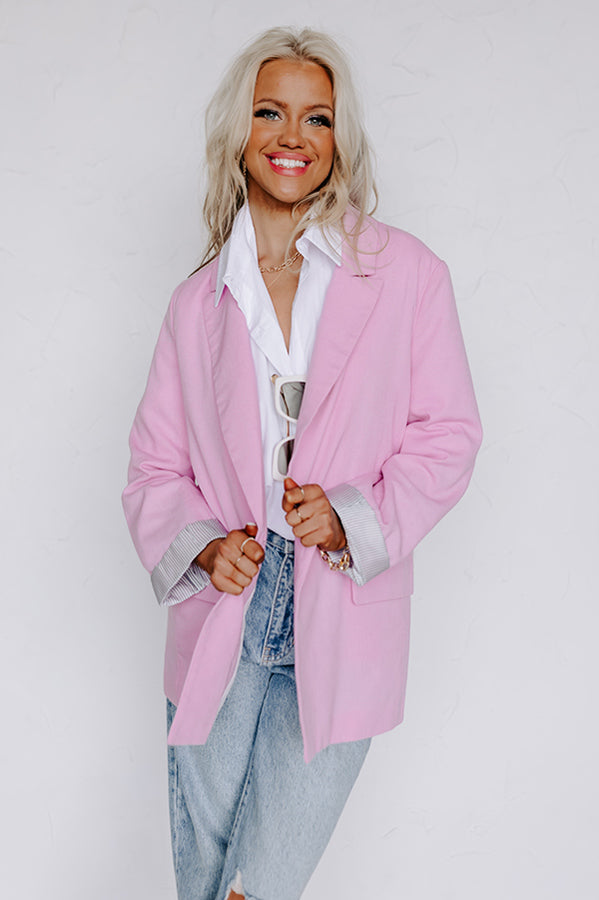 Expect First Class Linen-Blend Blazer-Beginning Fashion