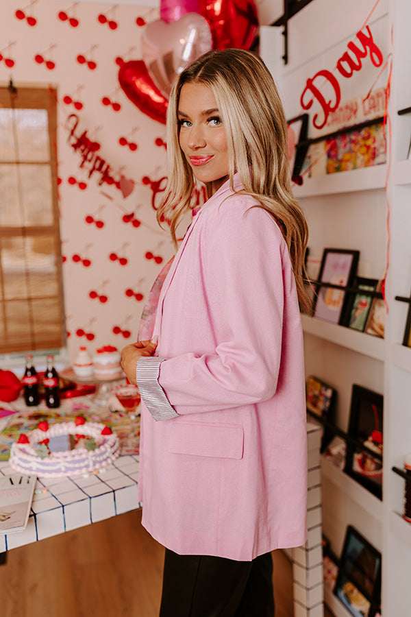 Expect First Class Linen-Blend Blazer-Beginning Fashion