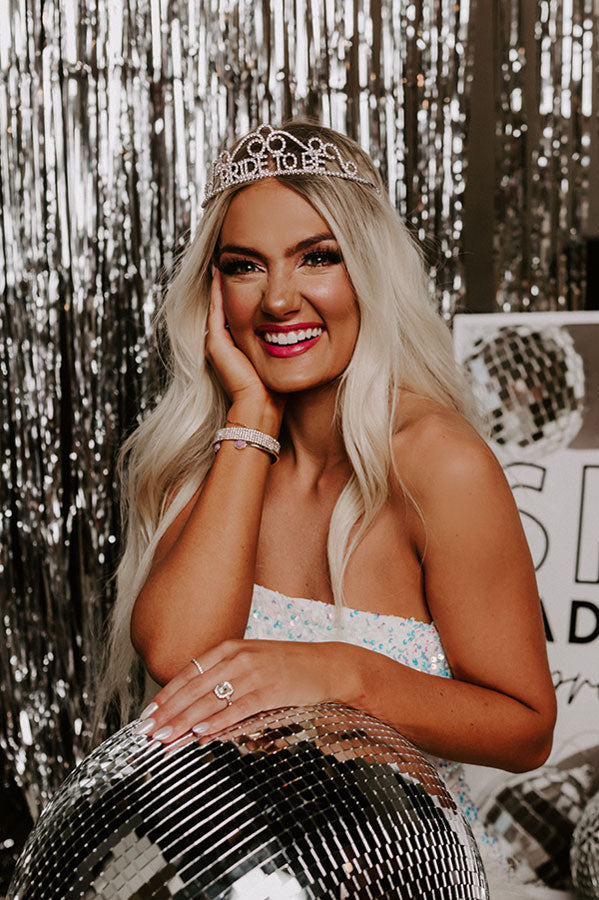 Bride To Be Rhinestone Tiara-Beginning Fashion